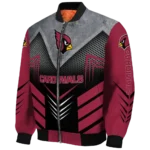 arizona cardinals arrow layer red black bomber jacket best selling