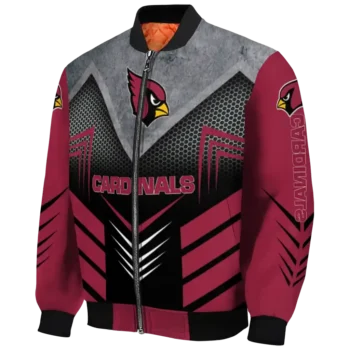 arizona cardinals arrow layer red black bomber jacket best selling