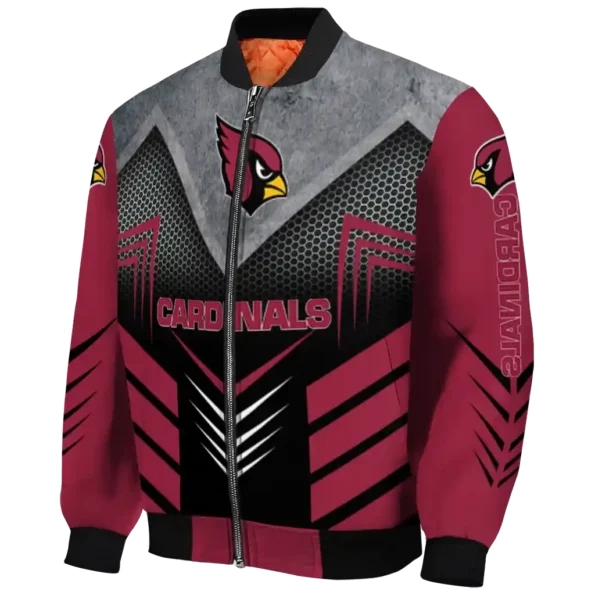 arizona cardinals arrow layer red black bomber jacket best selling