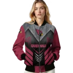 arizona cardinals arrow layer red black bomber jacket best selling