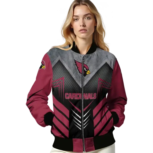 arizona cardinals arrow layer red black bomber jacket latest model