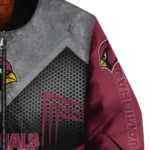 arizona cardinals arrow layer red black bomber jacket best selling