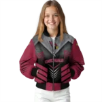 arizona cardinals arrow layer red black bomber jacket best selling