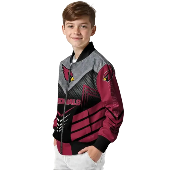 arizona cardinals arrow layer red black bomber jacket trendy