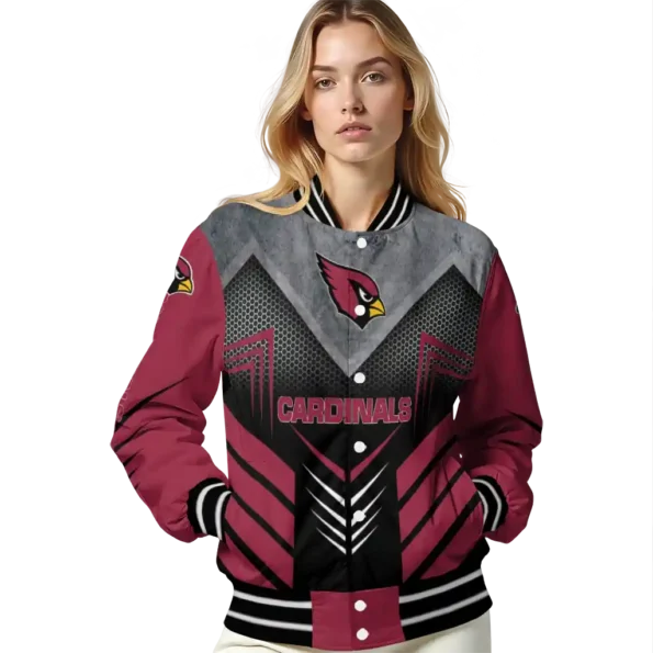 arizona cardinals arrow layer red black varsity jacket latest model.webp