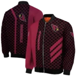 arizona cardinals triple side stripes red black bomber jacket best selling