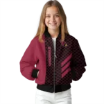 arizona cardinals triple side stripes red black bomber jacket best selling