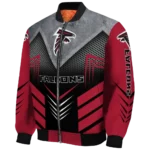 atlanta falcons arrow layer red black bomber jacket best selling