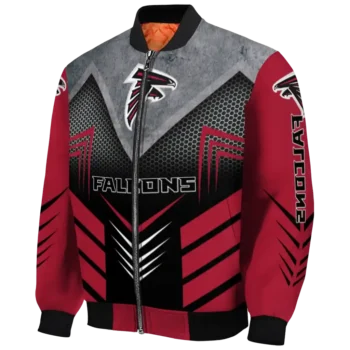 atlanta falcons arrow layer red black bomber jacket best selling