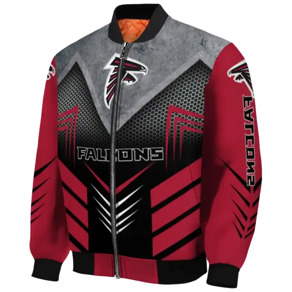 atlanta falcons arrow layer red black bomber jacket best selling