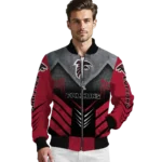 atlanta falcons arrow layer red black bomber jacket best selling
