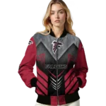 atlanta falcons arrow layer red black bomber jacket best selling