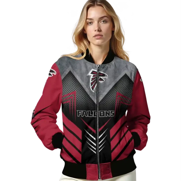 atlanta falcons arrow layer red black bomber jacket latest model