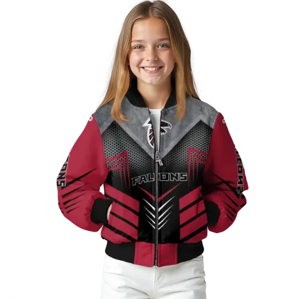 atlanta falcons arrow layer red black bomber jacket top rated