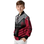 atlanta falcons arrow layer red black bomber jacket best selling