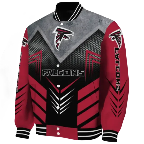 atlanta falcons arrow layer red black varsity jacket best selling.webp