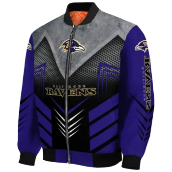 baltimore ravens arrow layer purple black bomber jacket best selling