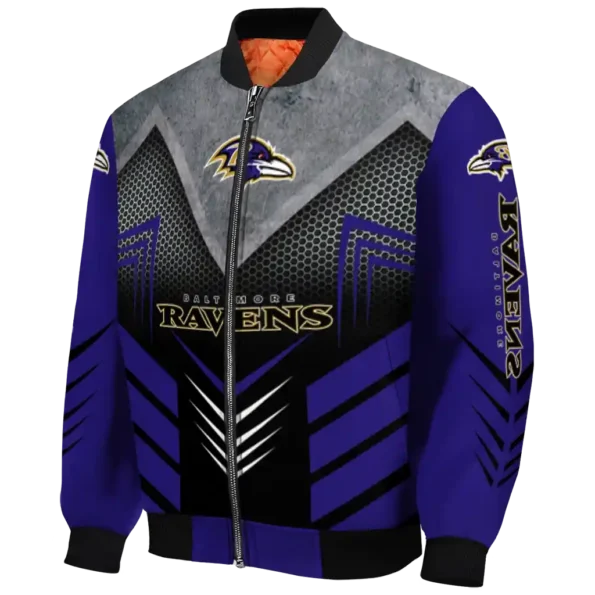 baltimore ravens arrow layer purple black bomber jacket best selling