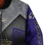 baltimore ravens arrow layer purple black bomber jacket best selling