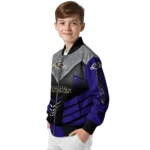 baltimore ravens arrow layer purple black bomber jacket best selling