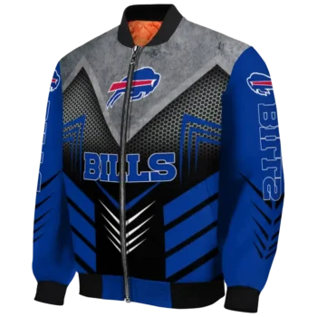 buffalo bills arrow layer blue black bomber jacket best selling