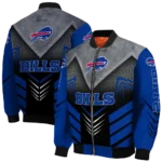 buffalo bills arrow layer blue black bomber jacket best selling