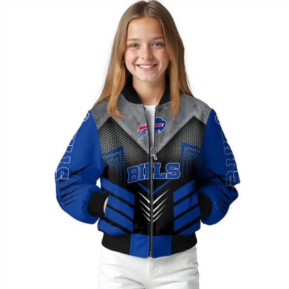 buffalo bills arrow layer blue black bomber jacket top rated