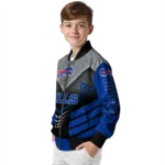 buffalo bills arrow layer blue black bomber jacket best selling