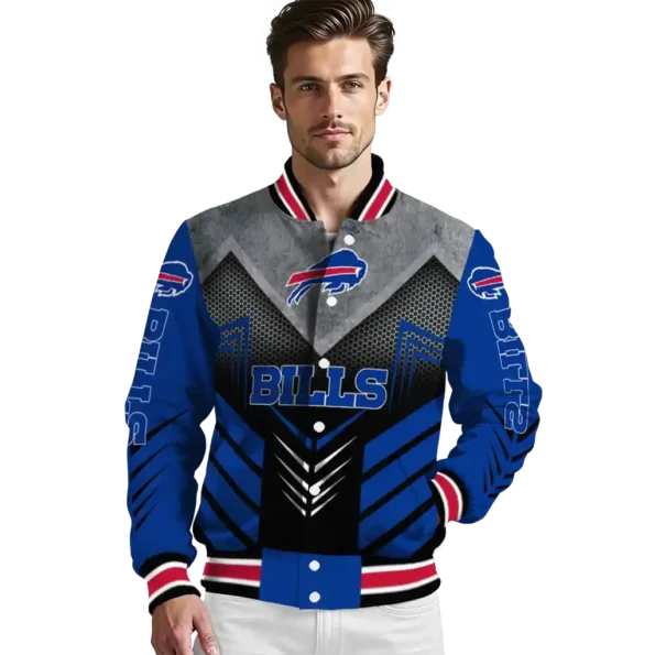 buffalo bills arrow layer blue black varsity jacket high quality.webp