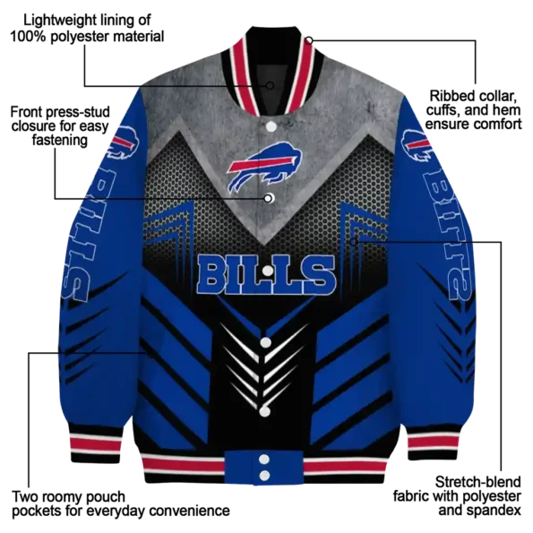 buffalo bills arrow layer blue black varsity jacket new arrival.webp