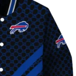 buffalo bills triple side stripes blue black varsity jacket best selling.webp
