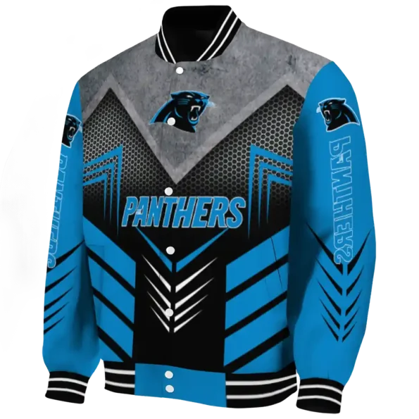 carolina panthers arrow layer blue black varsity jacket best selling.webp