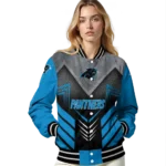 carolina panthers arrow layer blue black varsity jacket best selling.webp