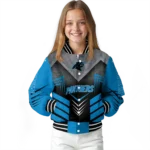 carolina panthers arrow layer blue black varsity jacket best selling.webp