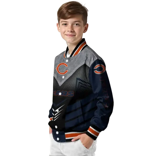 chicago bears arrow layer blue black varsity jacket trendy.webp