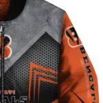 cincinnati bengals arrow layer orange black bomber jacket best selling