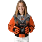 cincinnati bengals arrow layer orange black bomber jacket best selling