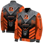 cincinnati bengals arrow layer orange black varsity jacket best selling.webp