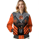 cincinnati bengals arrow layer orange black varsity jacket best selling.webp