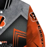 cincinnati bengals arrow layer orange black varsity jacket best selling.webp