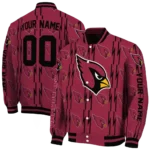 custom arizona cardinals bolt stripe red varsity jacket best selling.webp