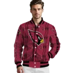 custom arizona cardinals bolt stripe red varsity jacket best selling.webp