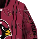 custom arizona cardinals bolt stripe red varsity jacket best selling.webp