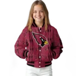custom arizona cardinals bolt stripe red varsity jacket best selling.webp
