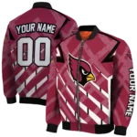 custom arizona cardinals chevron angles red bomber jacket best selling