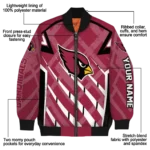 custom arizona cardinals chevron angles red bomber jacket best selling