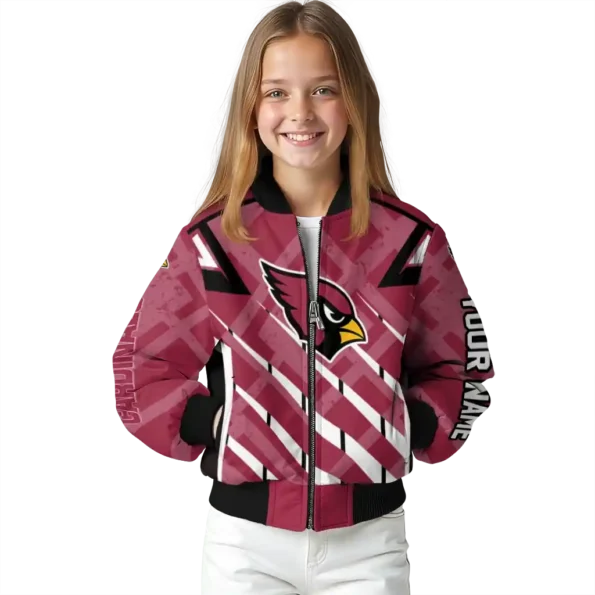 custom arizona cardinals chevron angles red bomber jacket top rated