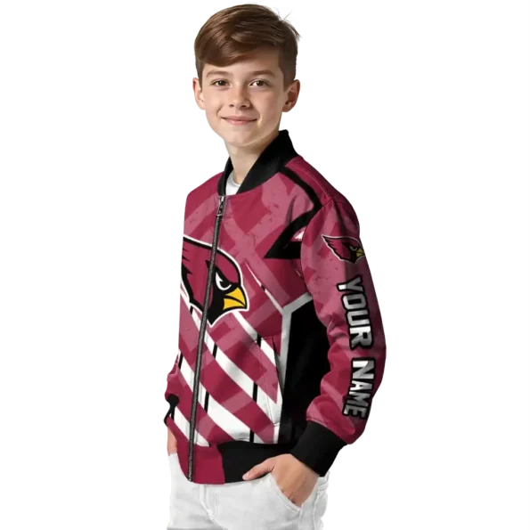 custom arizona cardinals chevron angles red bomber jacket trendy