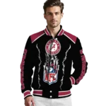 custom arizona cardinals claw blood red black varsity jacket best selling.webp