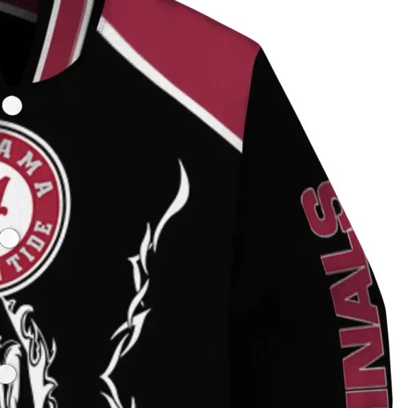 custom arizona cardinals claw blood red black varsity jacket premium grade.webp